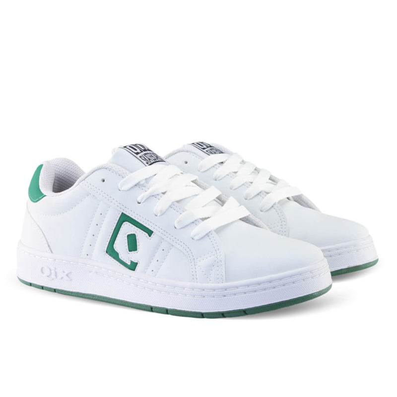 TÊNIS QIX SKATE COMBAT RETRÔ BRANCO E VERDE