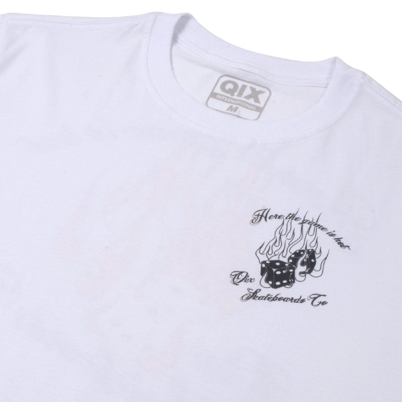 CAMISETA QIX SKATEBOARDS COMPANY BRANCA
