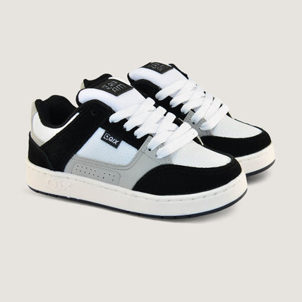 Tênis Infantil QIX AM Preto, Cinza e Branco