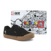 Tênis skate infantil QIX Chorão Park Velcro Preto Gum