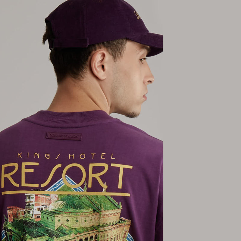Camiseta Kings Resort Grape Jam Oversized