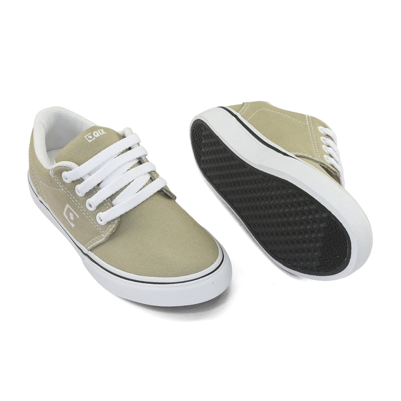 Tênis Infantil Qix Combat 3 Caqui e Branco