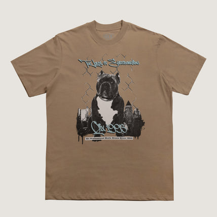 CAMISETA QIX STREET SKATE DOG AREIA