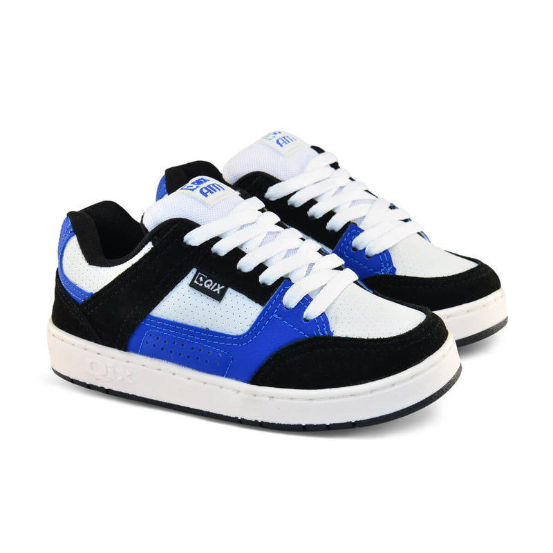 Tênis Infantil QIX AM Preto, Azul e Branco