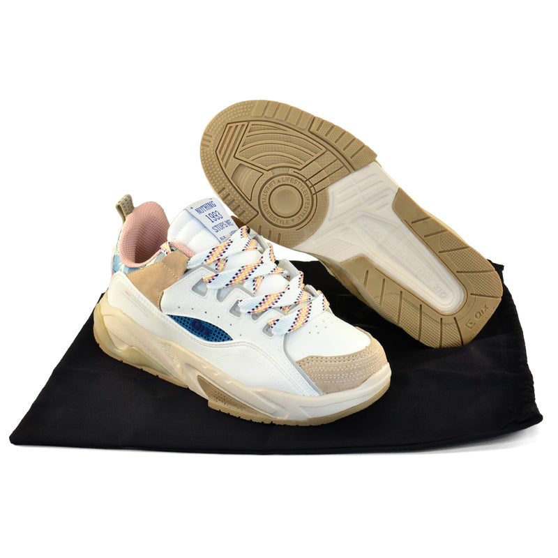 Tênis QIX Missy Feat Urban Hiking Series Bege e Rosê