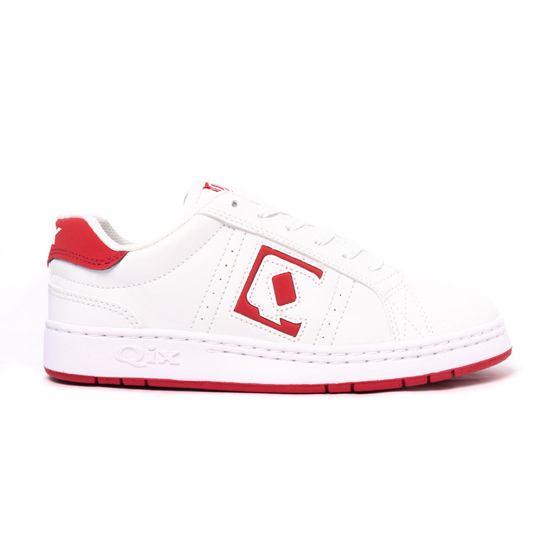 TÊNIS QIX SKATE COMBAT RETRÔ BRANCO E VERMELHO