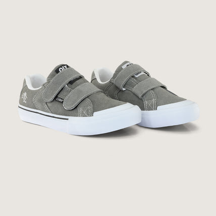Tênis QIX Infantil Chorão Park Velcro Grafite e Branco