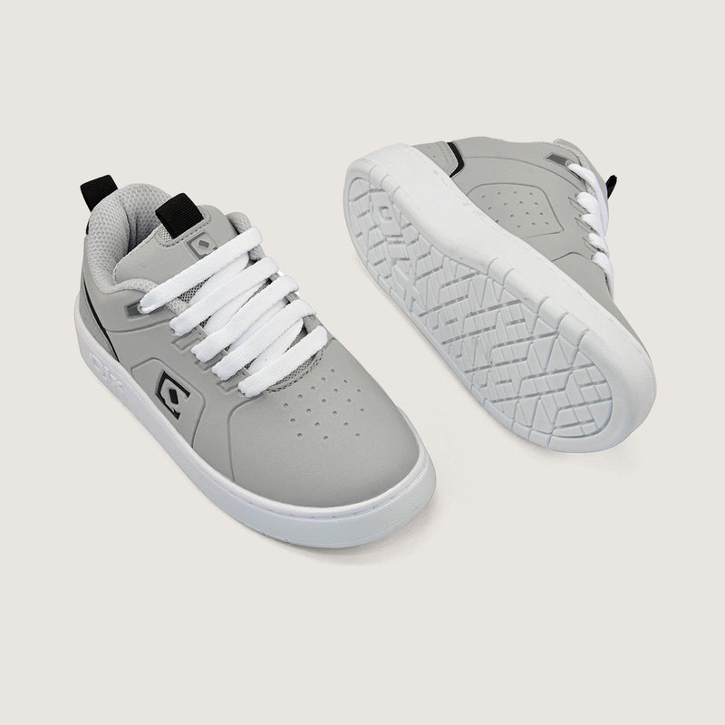 Tênis Infantil QIX Smash Cinza e Branco