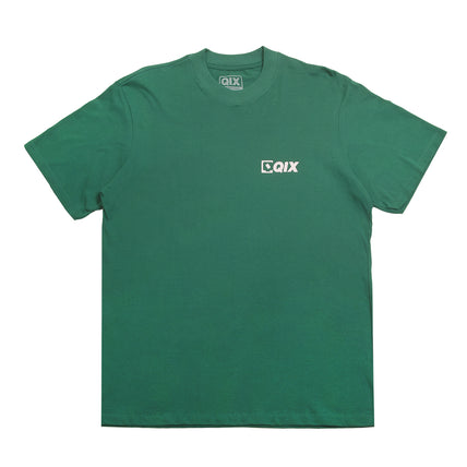 CAMISETA QIX STREET MINIMAL LOGO VERDE