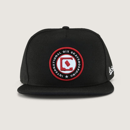 Boné Aba Reta QIX Internacional Skateboarding Preto