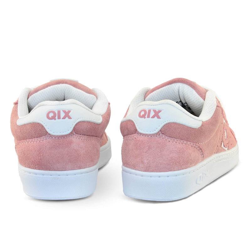 Tênis Qix Skate Combat Suede Rosê e Branco