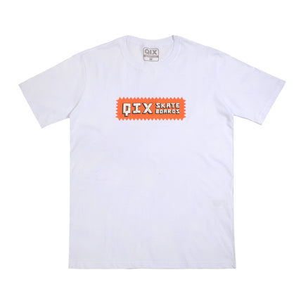 CAMISETA QIX TAG SKATE BOARDS BRANCA