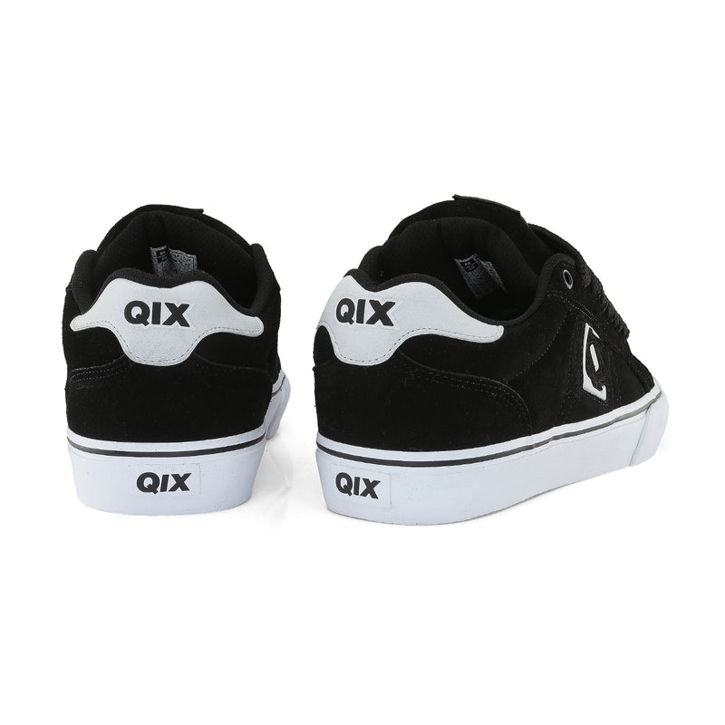 Tênis QIX Combat Suede Vulk Branco, Preto e Branco