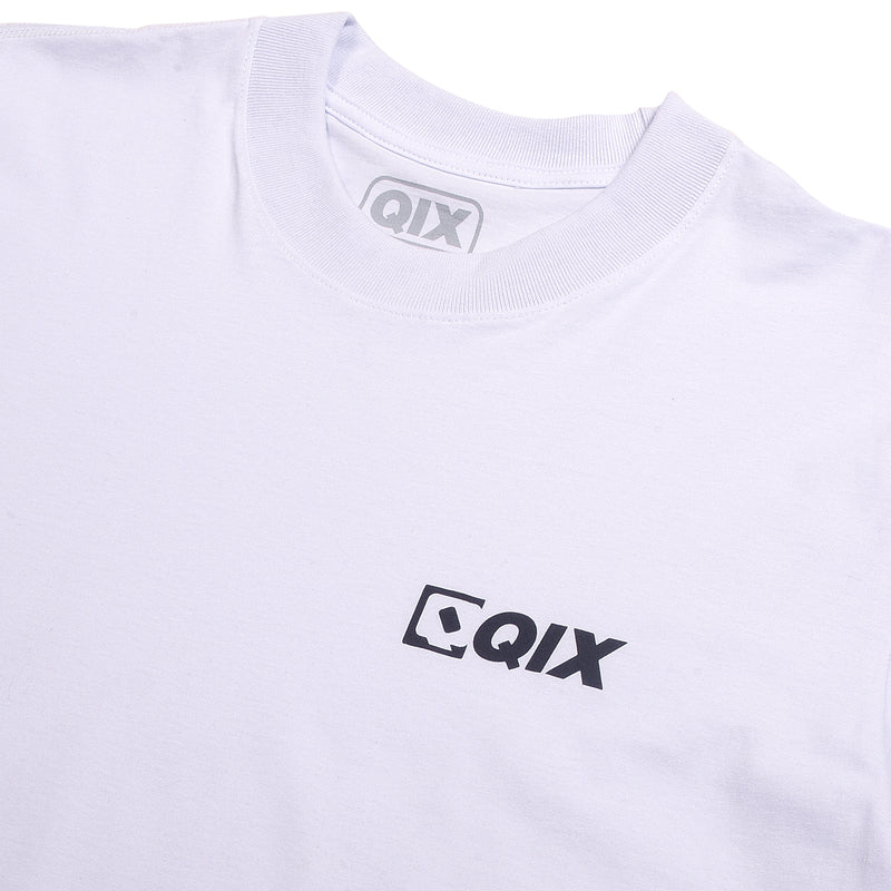 CAMISETA QIX STREET MINIMAL LOGO BRANCA