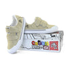 Tênis QIX Infantil Chorão Park Velcro Bege e Branco