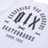 CAMISETA QIX SKATE BOARDS SINCE 1993 BRANCA