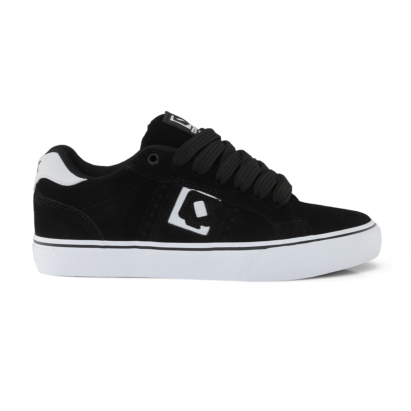 Tênis QIX Combat Suede Vulk Branco, Preto e Branco