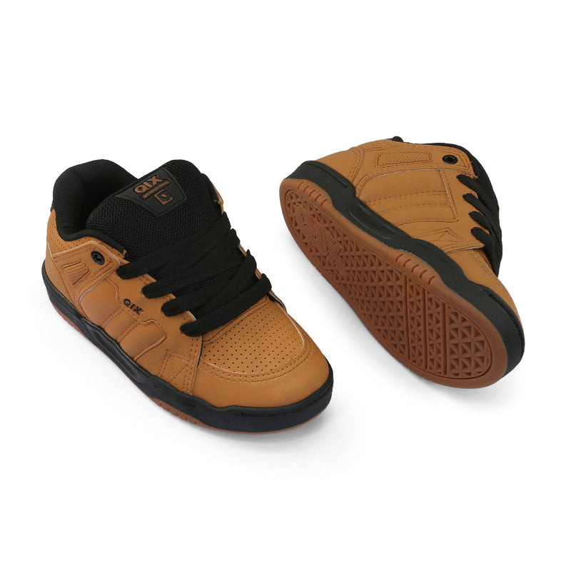 Tênis Infantil Qix Square Caramelo e Preto