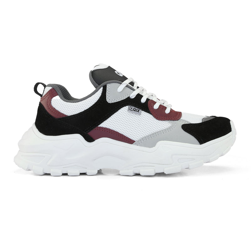 Tênis QIX Higher Preto, Bordô e Branco