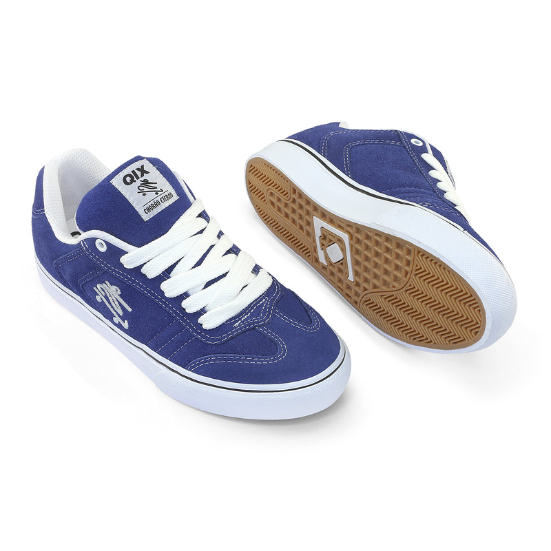 Tênis QIX Chorão Lado-B Vulk Royal e Branco