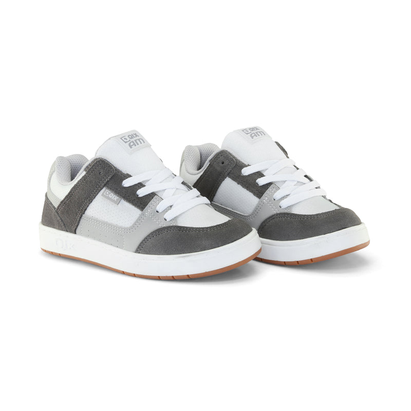 Tênis Infantil QIX AM Chumbo e Branco