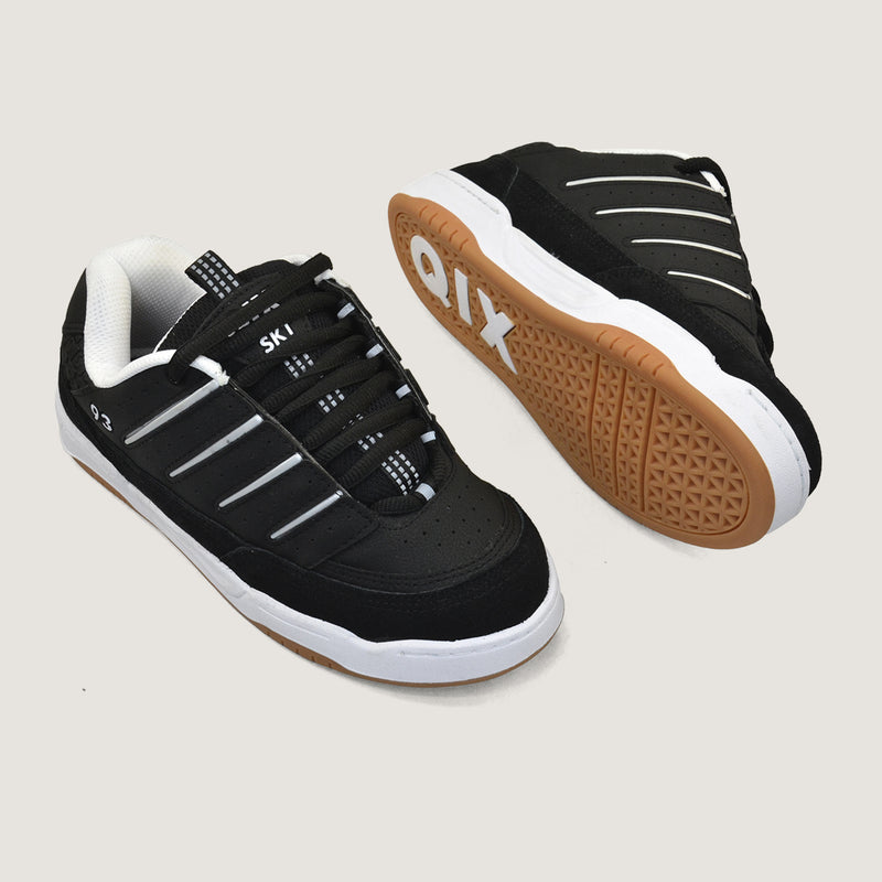 Tênis Qix Golden - Preto e Branco Natural