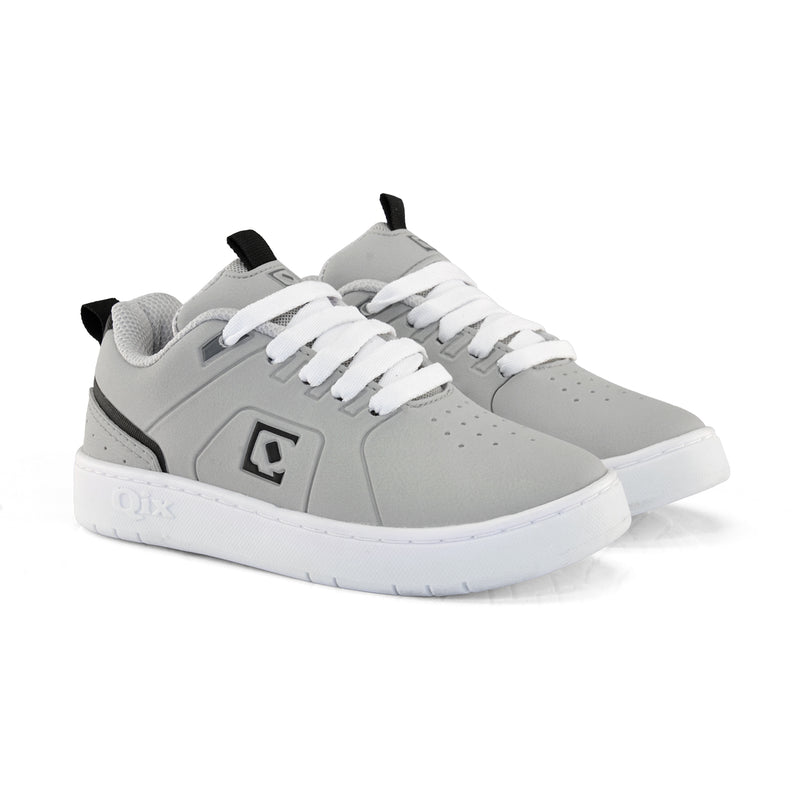 Tênis Infantil QIX Smash Cinza e Branco