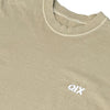 CAMISETA QIX STREET MINIMAL LOGO AREIA ESTONADO
