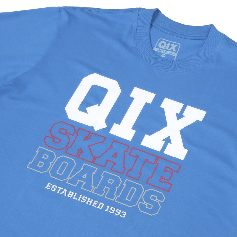 CAMISETA QIX BOARDS SKATE AZUL