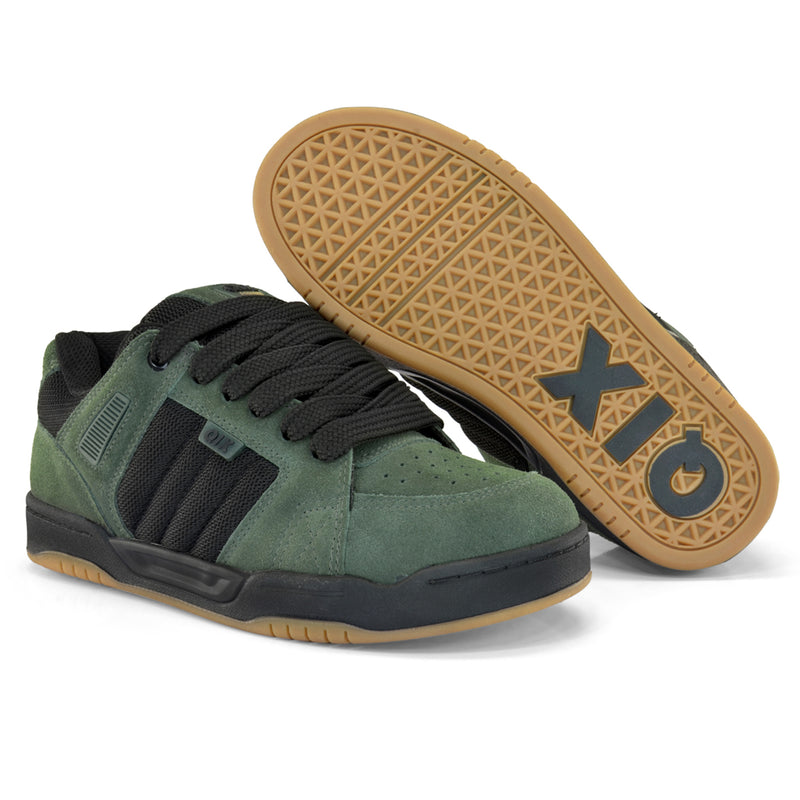 Tênis Qix Square Suede - Verde Musgo Latex