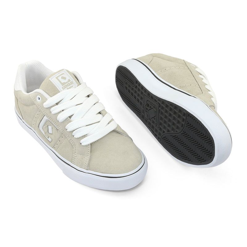 Tênis QIX Combat Suede Vulk Bege e Branco