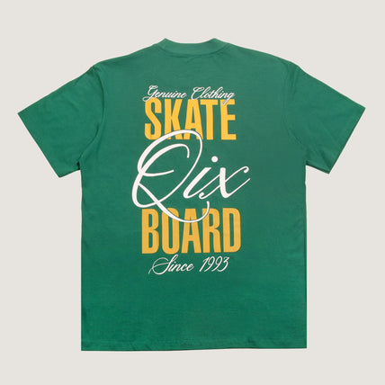 CAMISETA QIX STREET SKATE BOARD SINCE 1993 VERDE