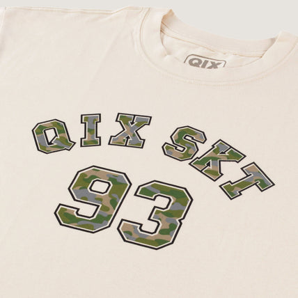 CAMISETA QIX SKT 93 CAMOUFLAGED LOGO OFF WHITE