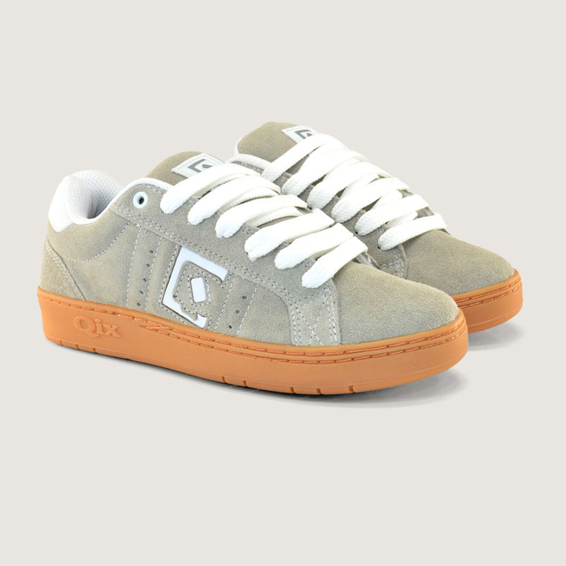 Tênis Qix Skate Combat Suede - Cinza Natural