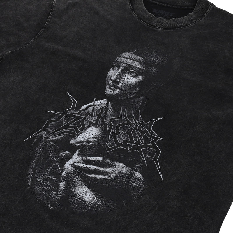 Camiseta Kings Barroco 2.0 DPTO. Artistic Oversized Preto