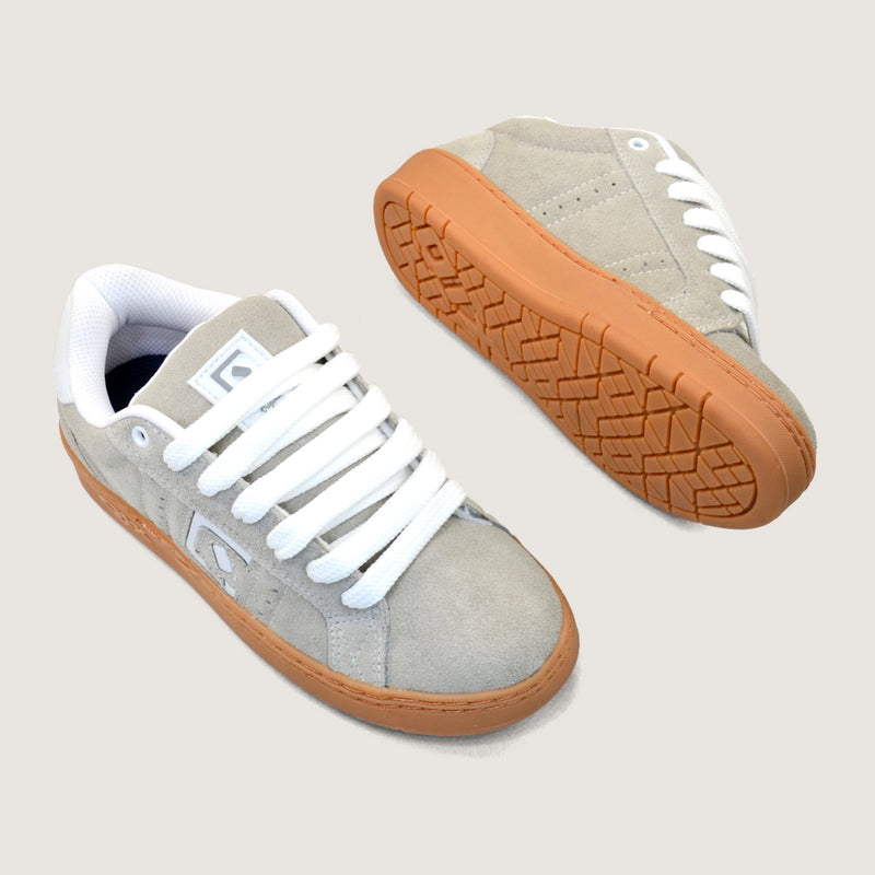 Tênis Qix Skate Combat Suede - Cinza Natural