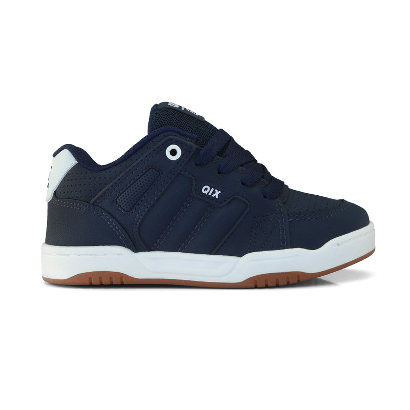 Tênis Infantil Qix Square Marinho e Branco