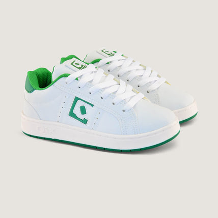 Tênis Infantil QIX Combat Retrô Branco e Verde