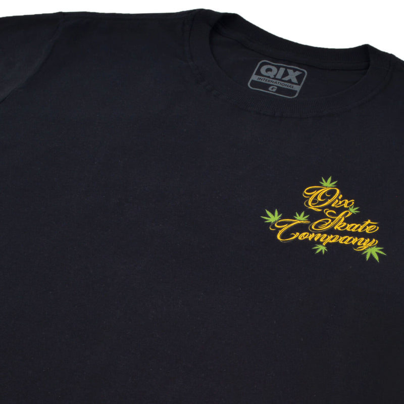 CAMISETA QIX SKATE COMPANY ROOTS CULTURE PRETA