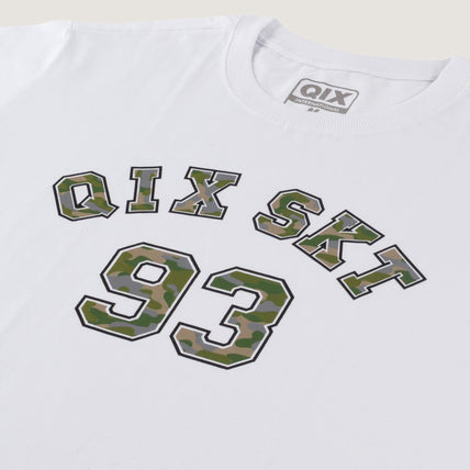 CAMISETA QIX SKT 93 CAMOUFLAGED LOGO BRANCA