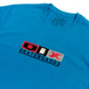 CAMISETA QIX SKATEBOARDS MONOGRAMA ORIGINAL ROYAL