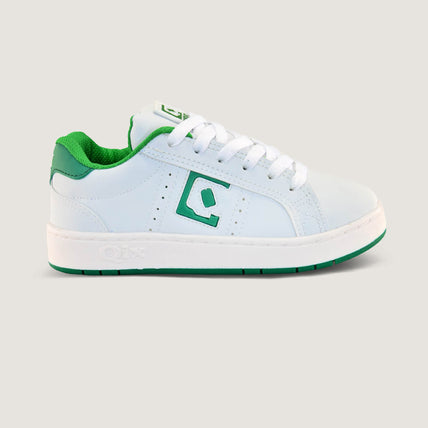 Tênis Infantil QIX Combat Retrô Branco e Verde