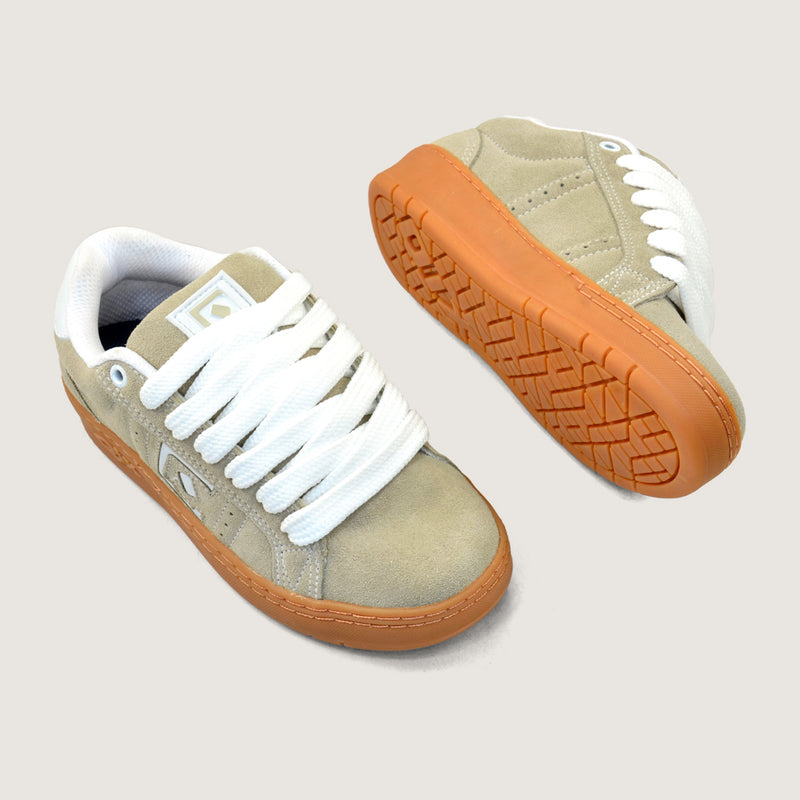 Tênis Qix Skate Combat Suede - Bege Natural -