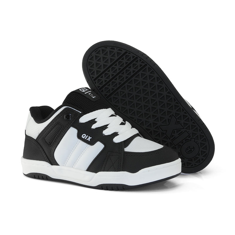 Tênis Infantil Qix Square Preto e Branco