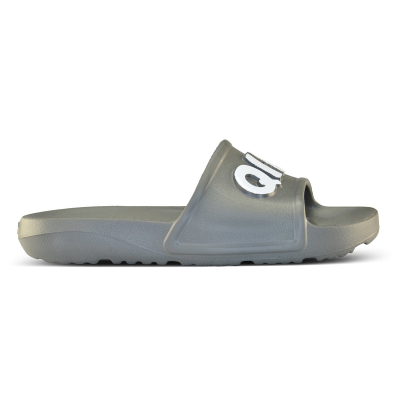 Chinelo QIX Nuvem Slide Full Cinza e Branco