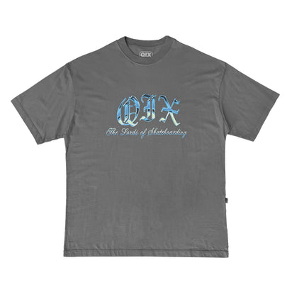 CAMISETA QIX OVERSIZED THE LORDS SKATE CINZA