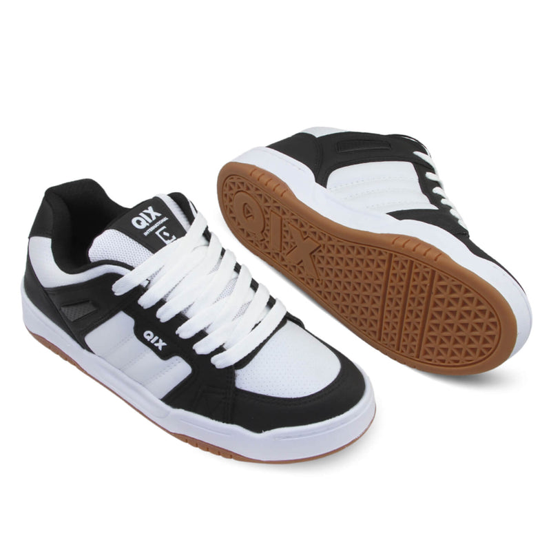 Tênis Qix Skate Square - Preto e Branco