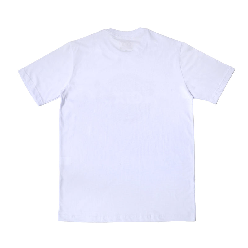 CAMISETA QIX INTERNATIONAL CAMOUFLAGED CIRCLE BRANCA