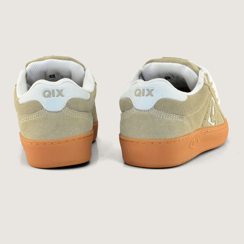 Tênis Qix Skate Combat Suede - Bege Natural -