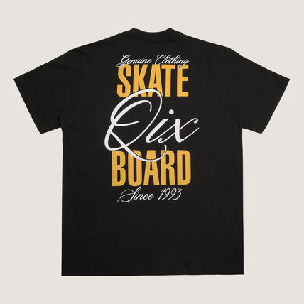 CAMISETA QIX STREET SKATE BOARD SINCE 1993 PRETA